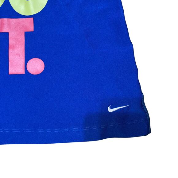 Nike Dri Fit Just Do It Spell Out logo racerback tank with built in shelf bra S - Picture 2 of 5